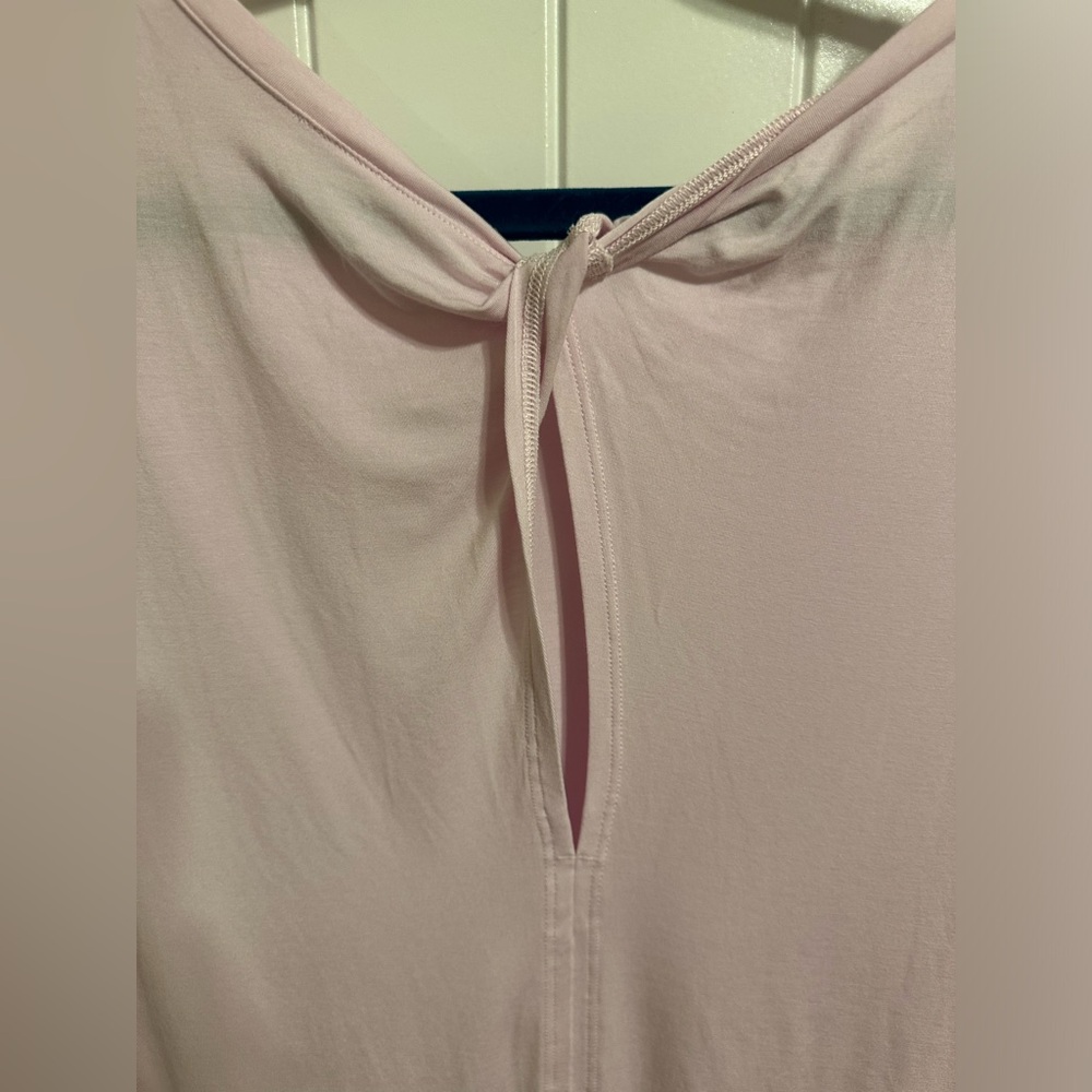 Lululemon Light Pink Modal-Silk Twist-Back Short-Sleeve Shirt - Picture 3 of 4